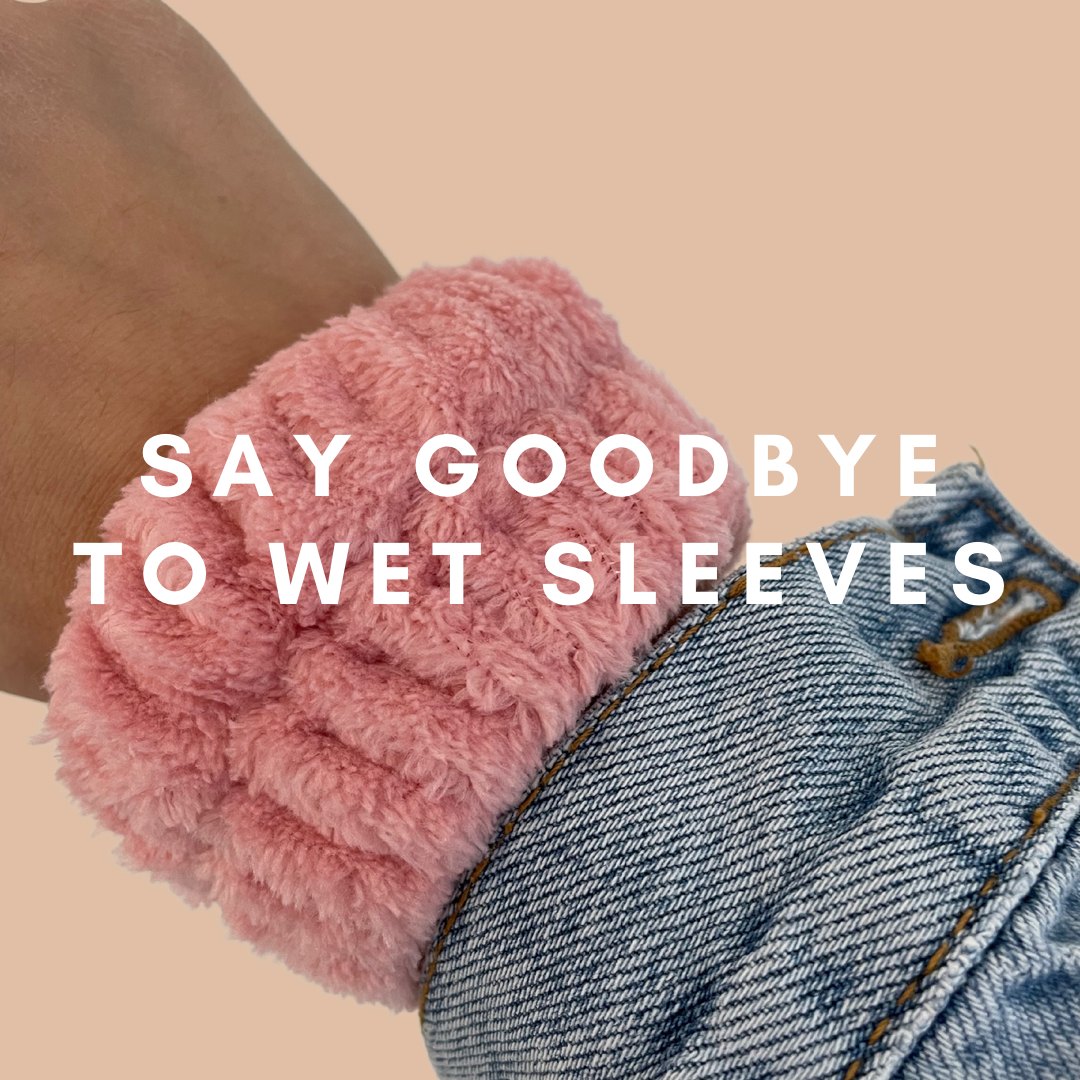 Cleansing Wrist Bands Microfibre wristbands One of a Kind Skincare